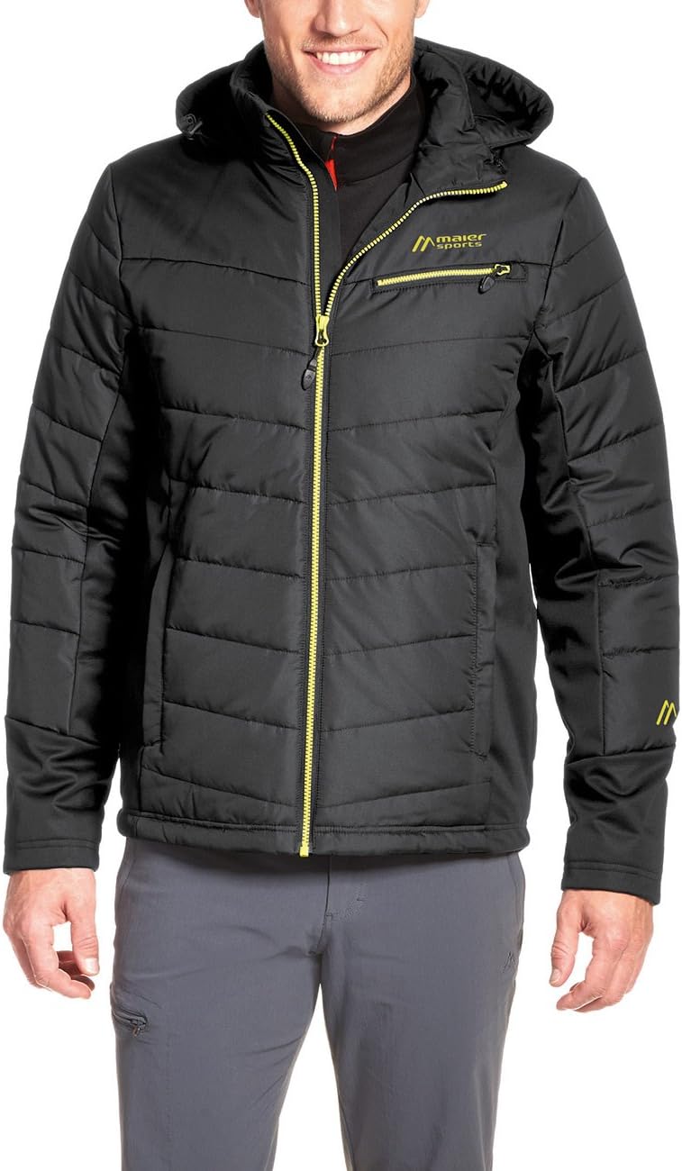 maier sports 129510 eik 男士混合夹克,黑色,60